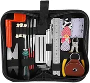 zolyet Guitar Repa g Tool Set Maintenance Cleaning Tool Kit String Organizer Action Ruler Gauge Measuring Tool Multicolor