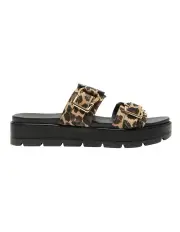 [Sandler] Fiction Sandals in Animal Fabric