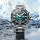 【TISSOT 天梭 官方授權】Seastar 1000海星300米潛水三眼計時錶-45.5mm/綠 母親節 禮物(T1204171109101)