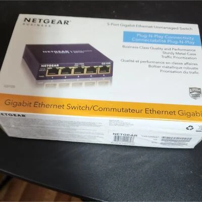 NETGEAR NIB 5 GIGABIT ETHERNET UNMANAGED SWITCH PLUG N PLAY