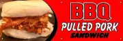 BBQ Pulled Pork Sandwich | Vinyl Banner w/ Grommets | 3’H x 9’W