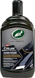 Turtle Wax Hybrid Solutions Ceramic Acrylic Black Car Polish and Wax, 500ml, Pack of 1, Developed for Black Vehicles, Car Scratch Remover, Offering Deep Shine, Enhanced Protection and Water Beading