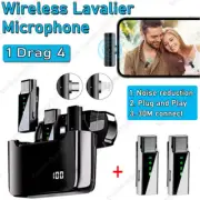 Wireless Lavalier Microphone Vlog & Live Stream Mic for iPhone, iPad, Android