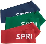 'SPRI Loop Bands 3-Pack - Resistance Band Kit Set, 3 Levels of Resistance - Exercise Bands for Strength Training, Flexibility, & Body Workout - Versatile Fitness Tool - Light, Medium, Heavy