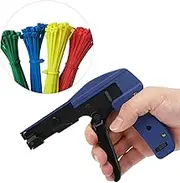 Zip Tie Gun, Zip Tie Cutter Tool Vanadium Alloy Steel Nylon Tie Fastening Tensioning Tool Cable Tie Gun Flush Cut Zip Tie Tool for Nylon Cable Tie