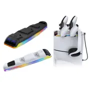 DOBE PS5/PS5 Slim Controller Charger Dual Charging Dock Station Wireless Gamepad Charger Top Mount Accessory Fast Chargi