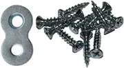 Balsam Point Workshop 20-Pack with Screws - Heavy Duty Figure 8 Table Top Connector or Desk Top Fastener Clip - 12 Gauge Steel