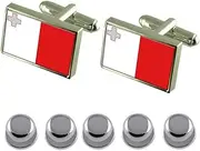 [Select Gifts] Shirt Dress Studs Malta Flag Cufflinks