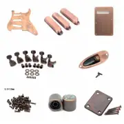 Red Copper Suit of 8-piece Accessories for 6-string FD Strat SSS Style Guitar