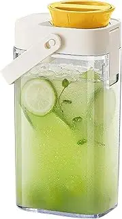Tea Maker,Wide Mouth Cold Brew Pitcher | Water Storage Jar with and Handle, Lightweight Infused Water Pitcher, Leak Proof Beverage Container for Fridge Outdoor Beach Party Serve Camping