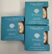 CRABTREE & EVELYN LA SOURCE EXFOLIATING MASSAGE BAR (X3) 4.4 OZ. DISCONTINUED