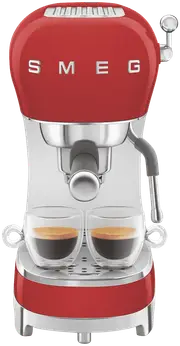 Smeg 50's Style Espresso Coffee Machine Red