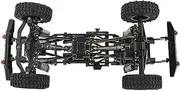 IWBR Assembled Car Chasiss Frame Kit with Axles Wheels Bumper (Optional) for 1/18 TRX4m Car Truck Model RC Car Parts (Color : with Wheels)