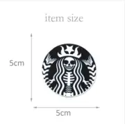5 pc coffee Planar Resin Hair Bow Center Flatback Skull Skeleton Gothic
