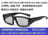 在飛比找Yahoo!奇摩拍賣優惠-[凱門3D專賣] 被動式圓偏光3d眼鏡 LG VIZIO S