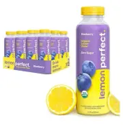 Lemon Perfect - Organic Cold Pressed Lemon Water - Zero Sugar - Blueberry