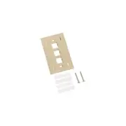 (3) pack Lucent 108168519 M13L-246 3 Port Face Plate, Ivory 108168519