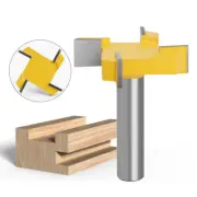 1/2 Inch Shank Router Bits, 4-Wing Slotting Cutter Woodworking Tool Bits
