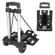 Heavy Duty Foldable Hand Sack Folding Aluminium Transport Cart Luggage Trolley