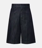 ['S Max Mara] 'S Max Mara Frank denim Bermuda shorts UK 2 blue