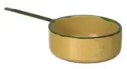 Dollhouse Miniature Large Gold Saucepan by Falcon Miniatures