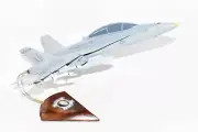 VMFA(AW)-332 Moonlighters F/A-18D Model, 1/37th (18") Scale, Mahogany