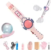 Elastic Bubble Fog Wand, Bubble Wands, Blower Elastic Smoke Machine, Machine for Parties, Best Outdoor Automatic Gazillion Torch Machines (Pink 1 Pcs)