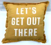 Target Room Essentials Throw Pillow with Tassels Gold 16" x 16", T9