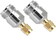 2PCS N to SMA Connecter, Coaxial Adapter N-Type to SMA, for Wi-Fi Radio Antennas