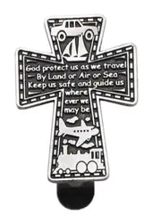 Pewter Visor Clip - Traveller's Prayer