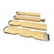4Pc Thai Kitchen Handmade Wooden Coconut Peeler Tool Set Grater Scraper Shredder