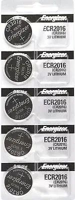 5 pcs 2016 Energizer Watch Batteries CR2016 CR 2016Original Lithium Battery 0%HG