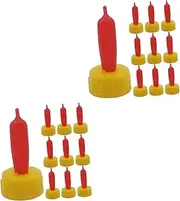 VINTORKY 2sets Silicone Milk Bottle Nipples Replacement Nipples for Feed Bottle Soft for Baby Feeding 12pcs*2