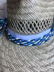 Hatband Torres Strait Flag Colour new ‘Roo Leather Lace To Size Free insure POST