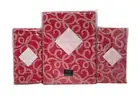 WATERFORD 70" x 84" Holiday Ribbon Red Christmas Tablecloth & 8 Napkins Set NEW