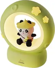 [Générique] Cute Night Light, Moon Panda Bedside Lamp - Tap Control Cartoon Decoration 3 Brightness Levels Bedroom Lighting for Girls Kids Teens Boys Adults