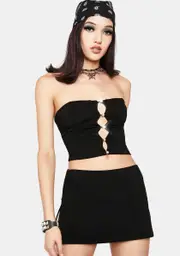 Onyx You'll Keep A Secret Skirt Set