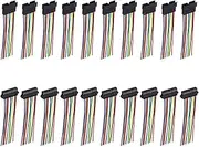 uxcell Male to Female 10Pin Breadboard Jumper Wire 2.54mm Pitch Ribbon Cable 20cm Long Electronics Breadboard Ribbon Cables for Breadboard Electronic Projects Pack of 10