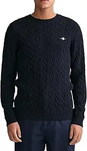 GANT Men's Cotton Cable C-Neck Sweater