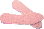 AKOOSY 1 Pair Warm Plush Height Increase Insoles for Women Soft Rabbit Fur Replacement Shoe Soles Lightweight Non Slip Comfort Inserts for Cold Weather present for Special Occasions