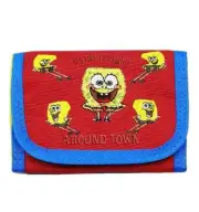 Nickelodeon Sponge Bob Square Pants Kids Child Unisex Trifold Wallet Red Blue