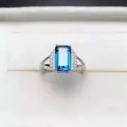 3.50 Ct Emerald Simulated Topaz Women Ring 14k White Gold Plated