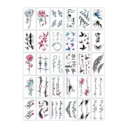 30Pcs/Set Dark Temporary Tattoo Sticker Temporary Tattoo Fake Tattoo5548