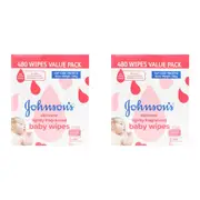 960pc Johnsons Soft Cloth Baby Wipes No More Tears Tissue Lightly Fragranced