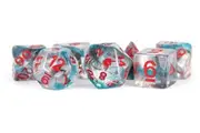 MDG Unicorn Resin Polyhedral Dice Set - Battle Wounds