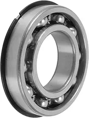 X AUTOHAUX 6209NR Deep Groove Ball Bearings 45x85x19mm P4 Open Type Lubricated Bearings 1 Pc Car Scooter Skateboard Wheel Universal Silver Tone