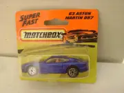 1993 MATCHBOX SUPERFAST 63 BLUE ASTON MARTIN DB-7 LAGONDA NEW ON CARD