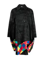 [COMME des GARCONS HOMME PLUS] 彩色格紋大衣