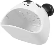 LIFKOME Panda Manicure Grilling Lamp Dryer Fan for Lashes Nail Table Light Mini Black Light Nail Gems Gel Polish Lamp Go Light Quick Dry Nail Drops LED Lamp for Nails White Plastic