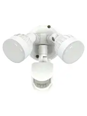 Guard Link 2 Light LED Flood Light with Motion Sensor and Wireless Interconnectivity in White